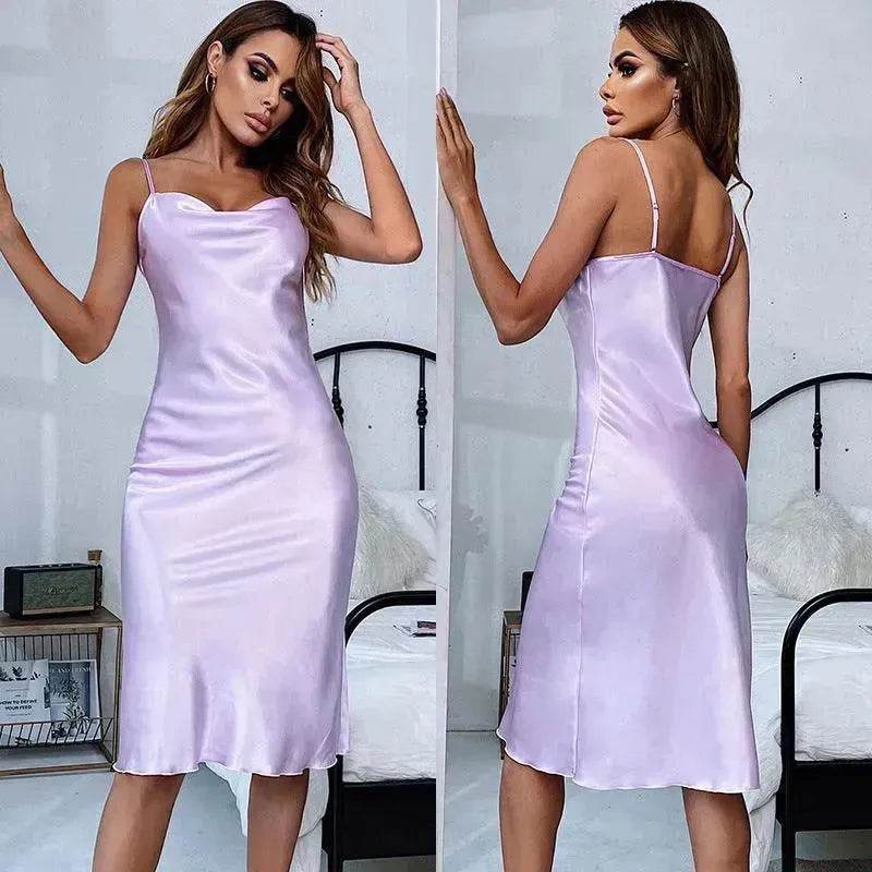 Silk Ice Silk Pajamas Ladies Thin Homewear - EX-STOCK Canada