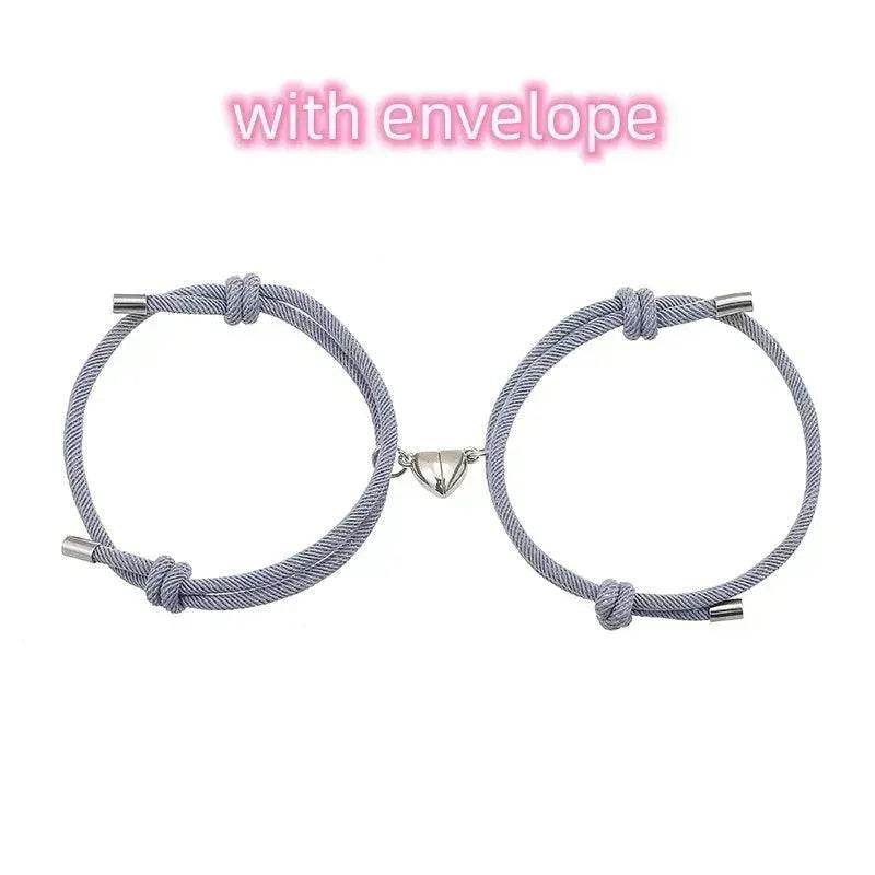 Simple Nylon Love Magnetic Bracelet - EX-STOCK Canada