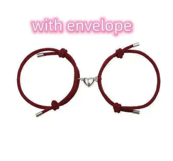 Simple Nylon Love Magnetic Bracelet - EX-STOCK Canada