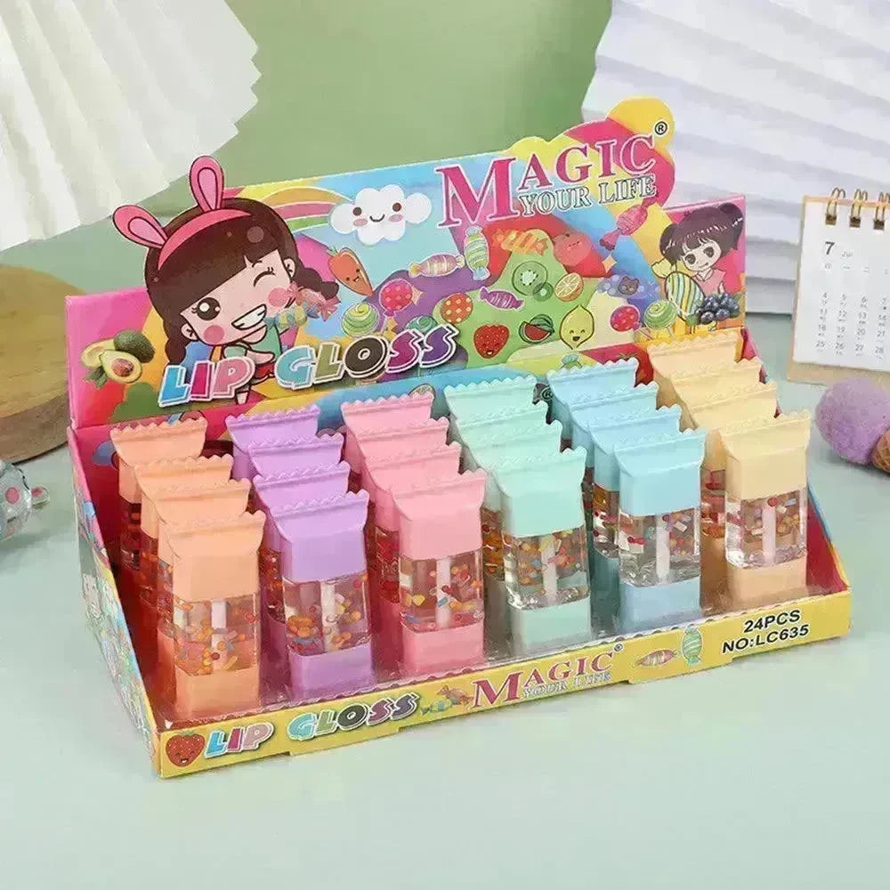 Six Color Fruit Candy Transparent Moisturizing Lip Oil - EX-STOCK CANADA