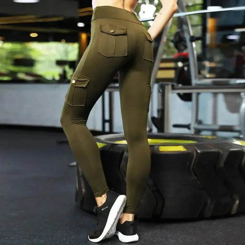Skinny slim high elastic gym pants - EX-STOCK Canada