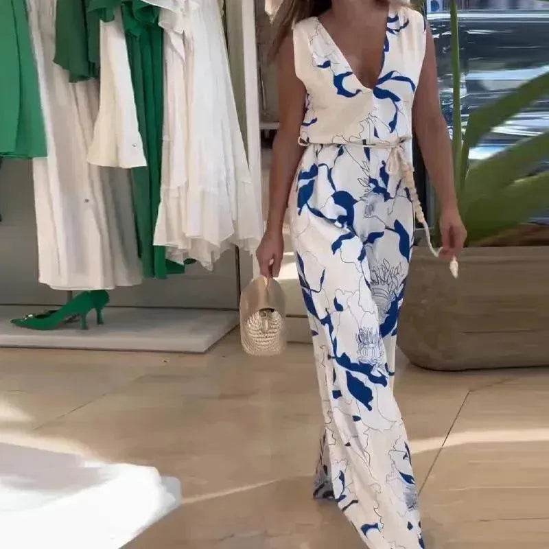 Sleeveless Top High Waist Pants Casual Suit Women - EX-STOCK Canada