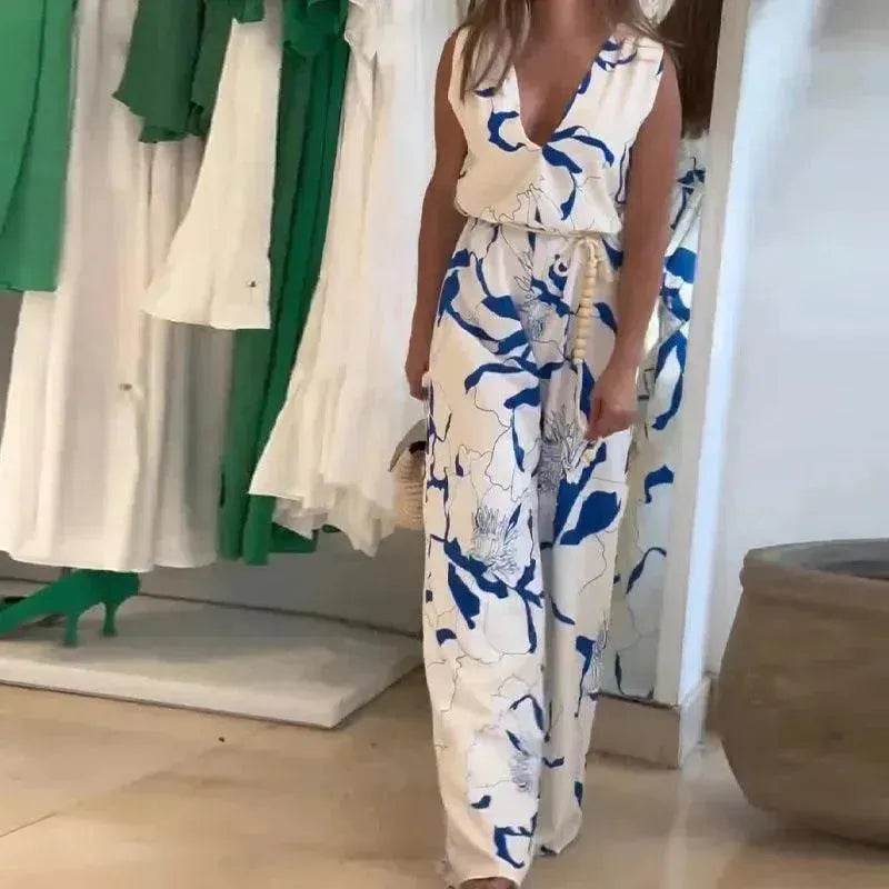 Sleeveless Top High Waist Pants Casual Suit Women - EX-STOCK Canada