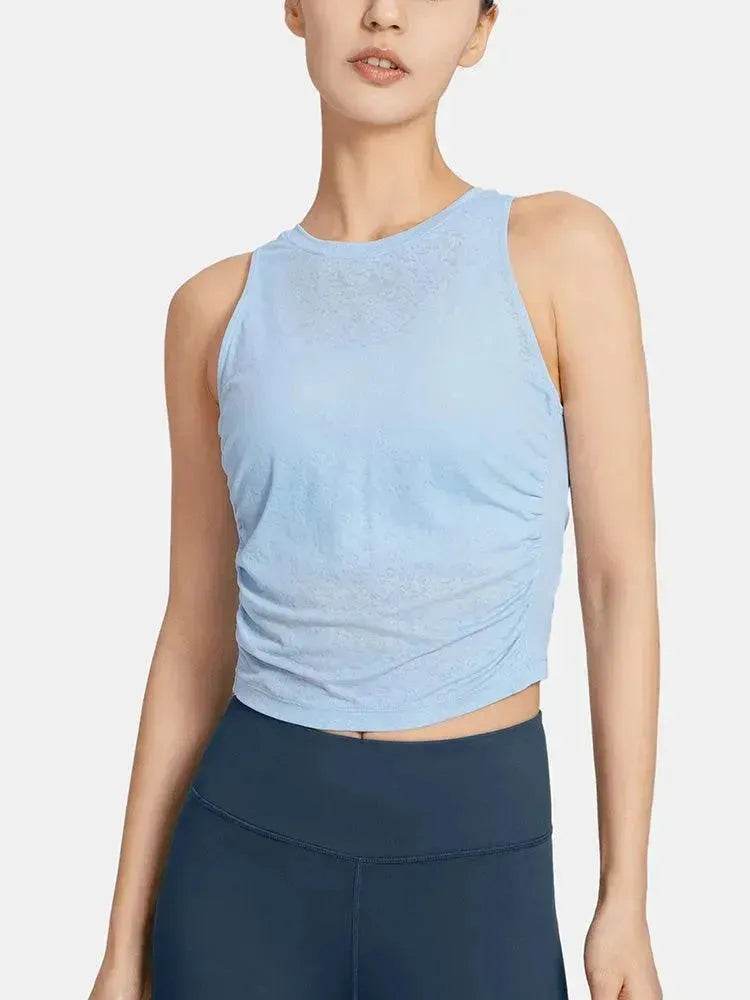 Sleeveless Yoga Wear Women Gym Training Blouse Running - EX-STOCK Canada