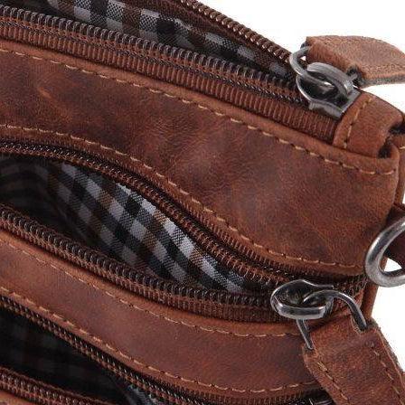 حقيبة كروس بودي صغيرة من الجلد الأخضر و3 جيوب بسحّاب | EX-STOCK Canada
