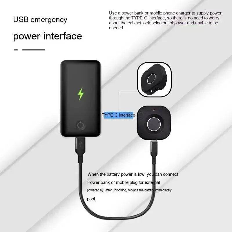 Smart Drawer Locker Wardrobe Electronic Office File Cabinet Dressing Cabinet Fingerprint Lock - EX-STOCK Canada