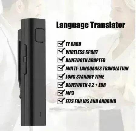 Smart Instant Voice to Voice Translator Mini Wireless Bluetooth Real Time Translation 26 Language Automatic Speech Travel Translato - EX-STOCK Canada