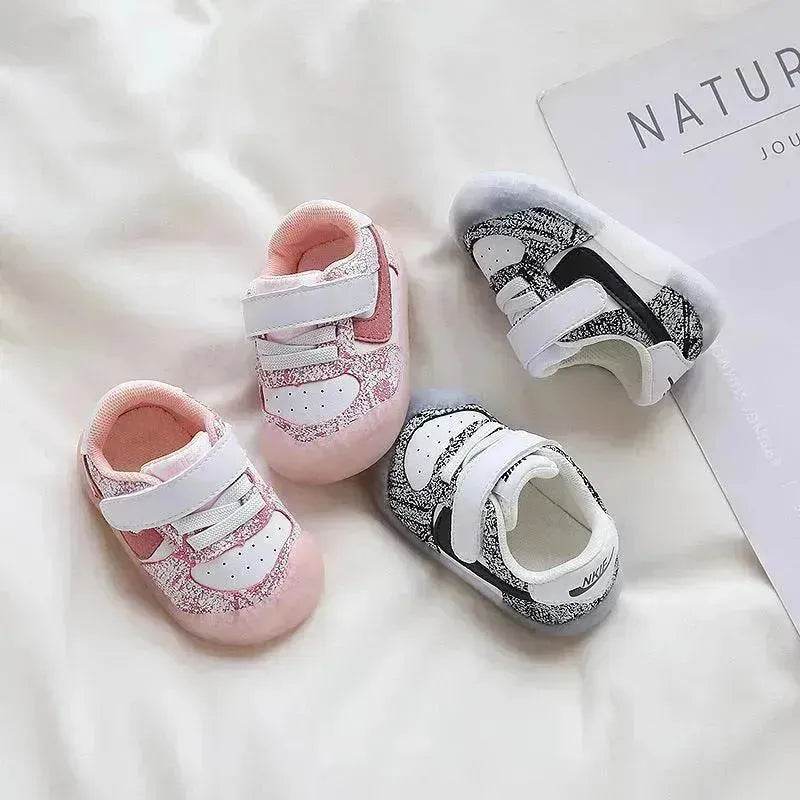 Solid Color Boys And Girls Toddler Soft Bottom Kids White Shoes - EX-STOCK Canada