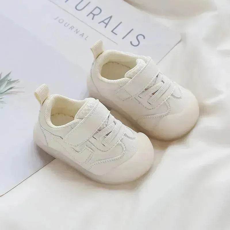 Solid Color Boys And Girls Toddler Soft Bottom Kids White Shoes - EX-STOCK Canada