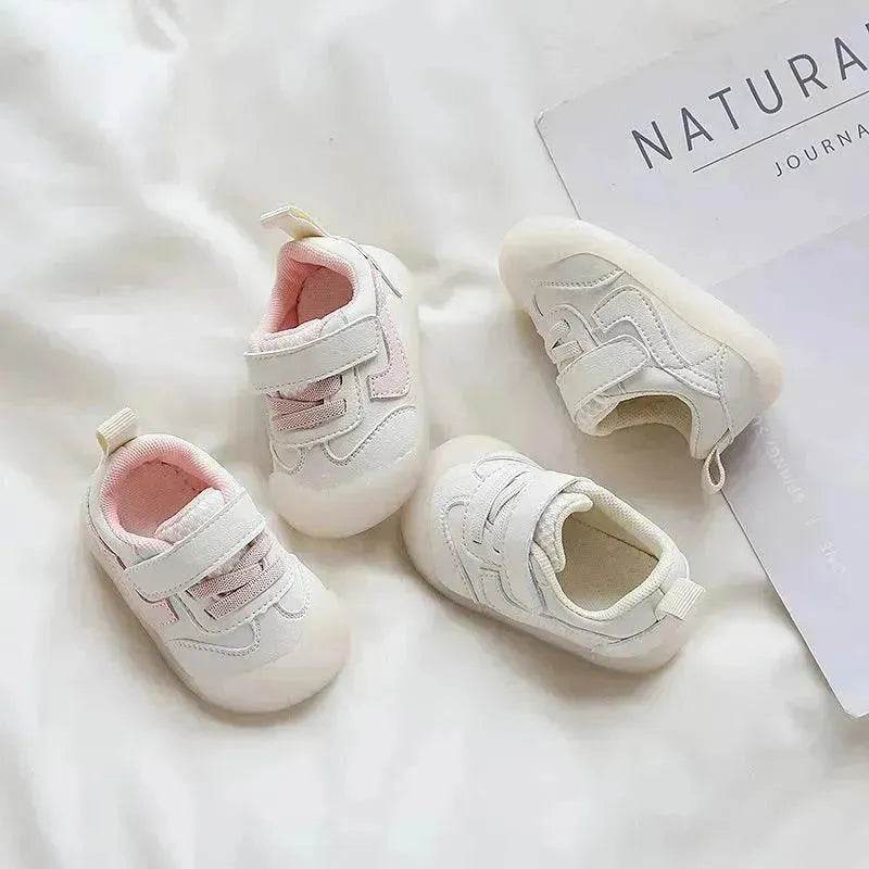 Solid Color Boys And Girls Toddler Soft Bottom Kids White Shoes - EX-STOCK Canada