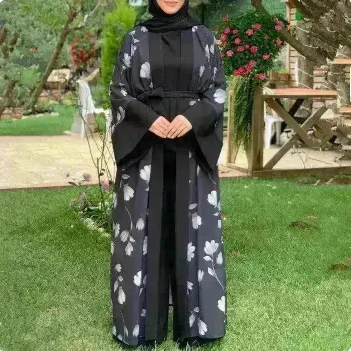 Solid Color Inner liner Jumpsuit with Robe for Beautiful Arab Dubai Turkey Middle East Women. - EX-STOCK CANADA