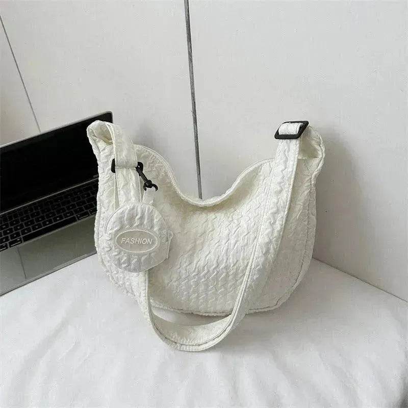 South Korea Ins Girl's Fashionable Cloud Puff Flower Shoulder Bag - EX-STOCK Canada