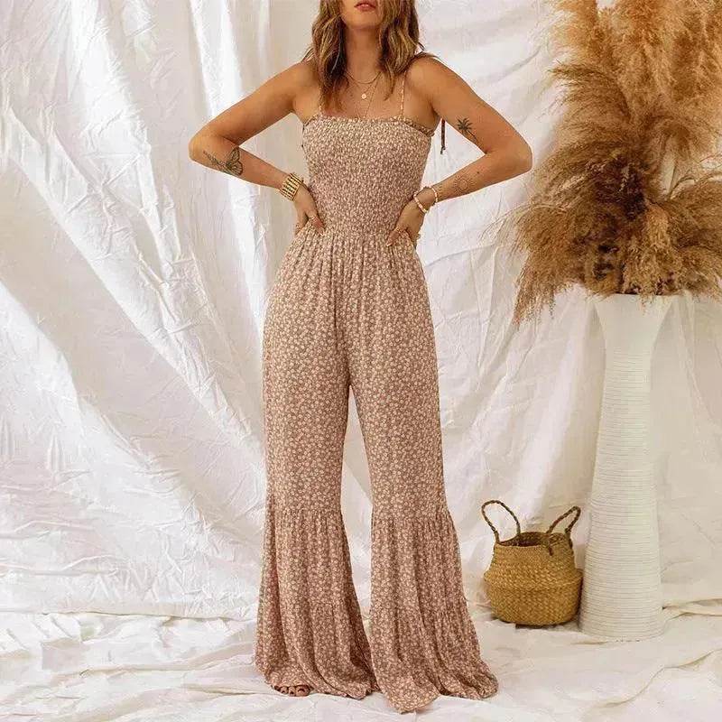 Spaghetti Strap High Waist Jumpsuit For Women - EX-STOCK Canada