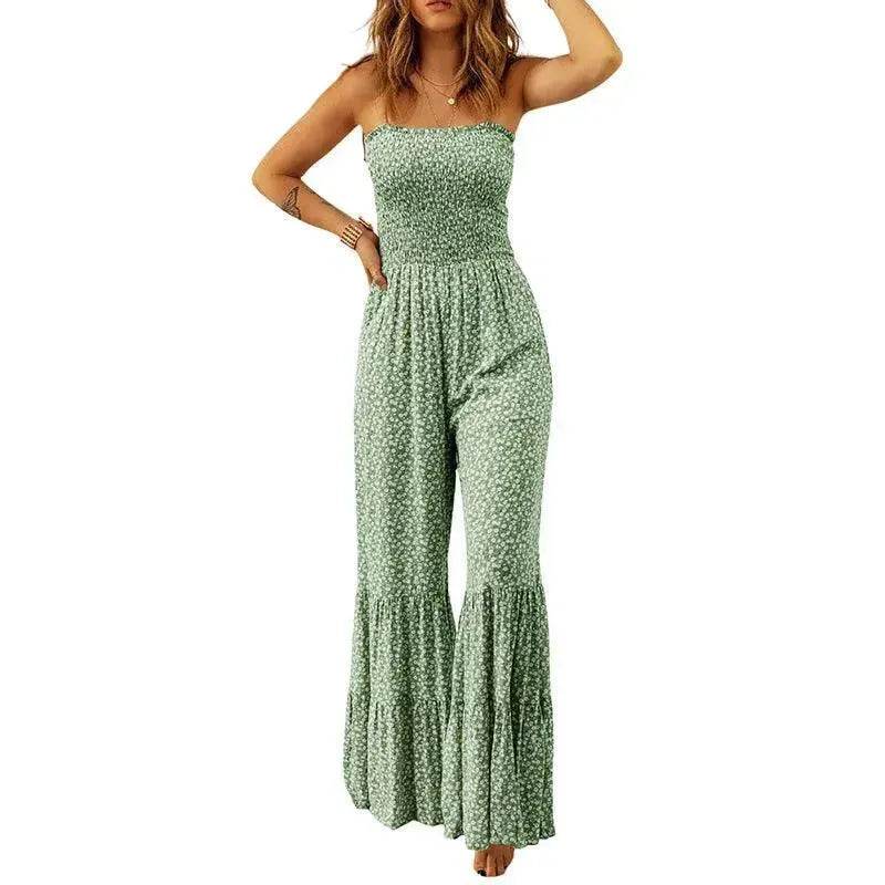 Spaghetti Strap High Waist Jumpsuit For Women - EX-STOCK Canada