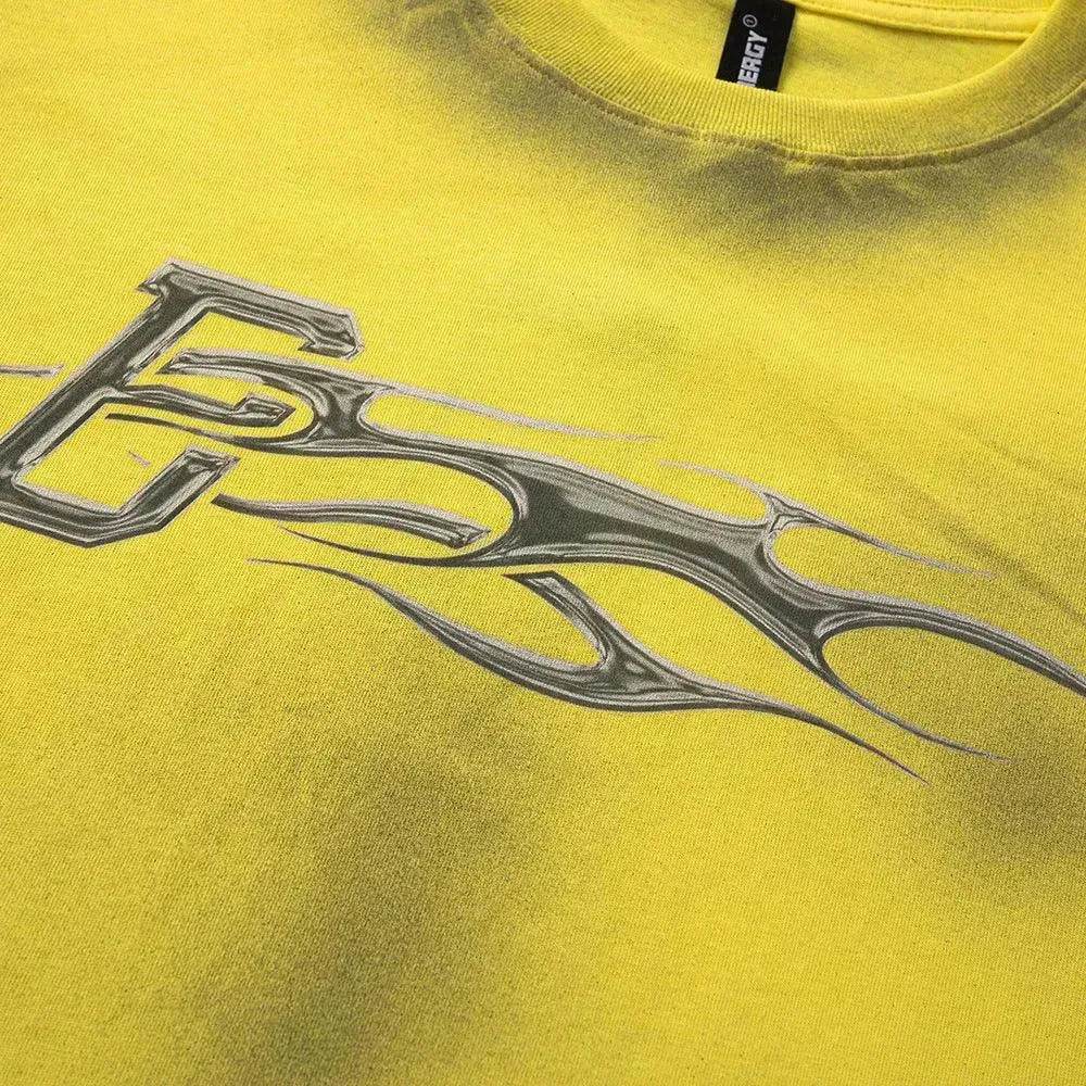 Spray Painting Dirty Letter Short Sleeve - EX-STOCK Canada