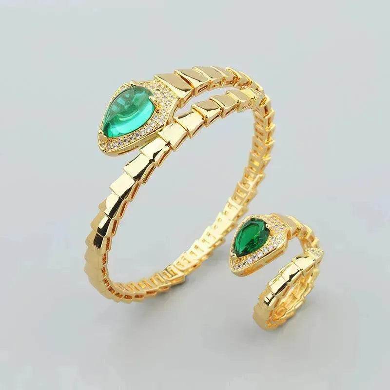 Spring Type Snake Bone Bracelet Ring Suit - EX-STOCK Canada