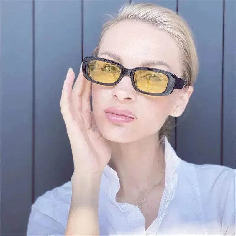 Square-rimmed Glasses Thick Frame Women's Fashion Sunglasses - EX-STOCK Canada