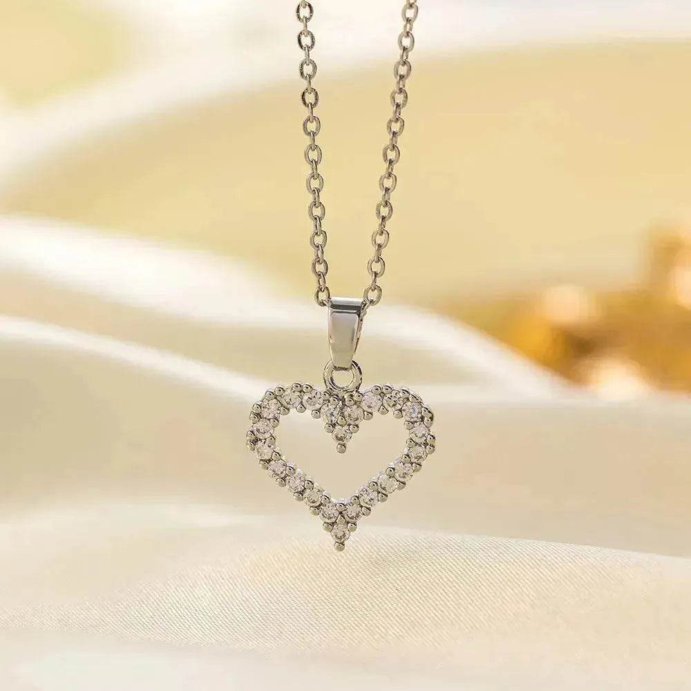 Stainless Steel Necklace Women's Fashion Copper-plated Gold Pendant Clavicle Chain For Mother Girlfriend Gift - EX-STOCK Canada