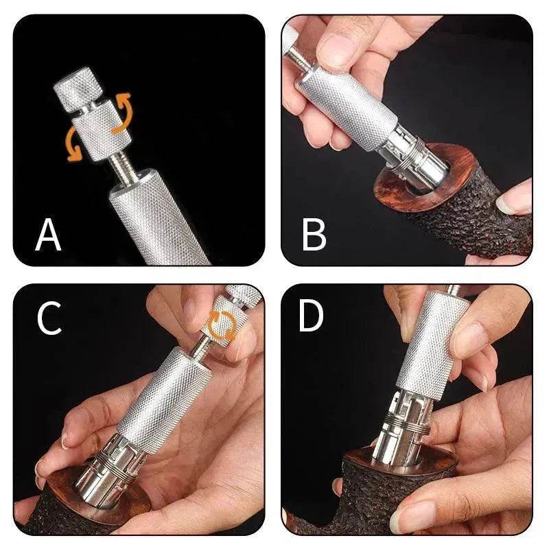 Multifunctional Stainless Steel 6-Blade Adjustable Pipe Reamer Cleaner for Smoking Accessories - EX-STOCK Canada