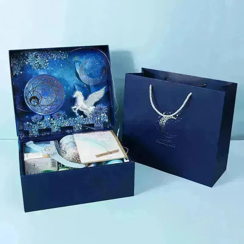 Student Exquisite Three-dimensional Stationery Set Gift Box School Supplies Spree - EX-STOCK CANADA