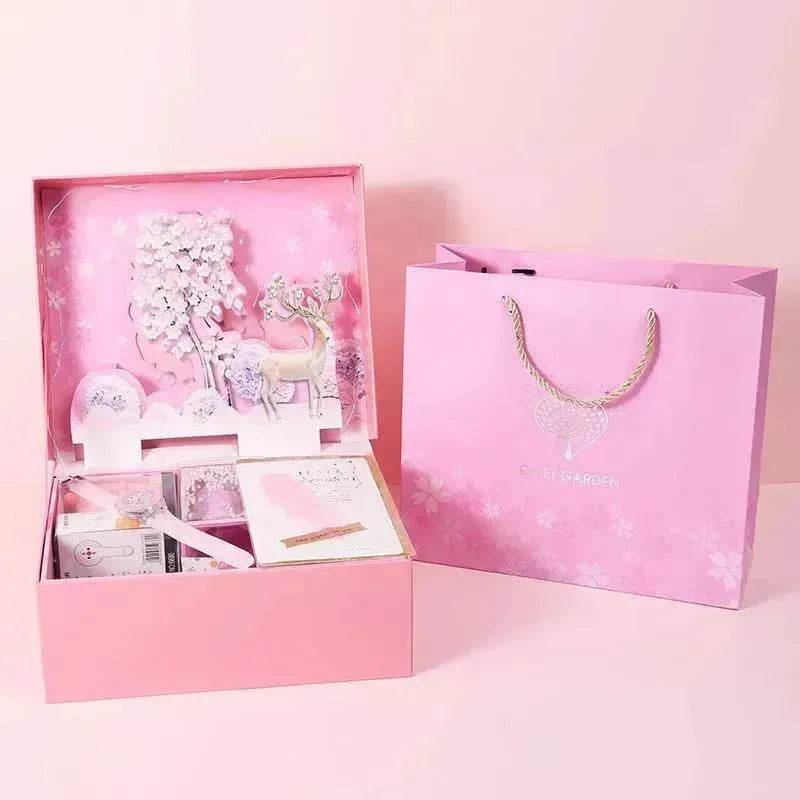 Student Exquisite Three-dimensional Stationery Set Gift Box School Supplies Spree - EX-STOCK Canada
