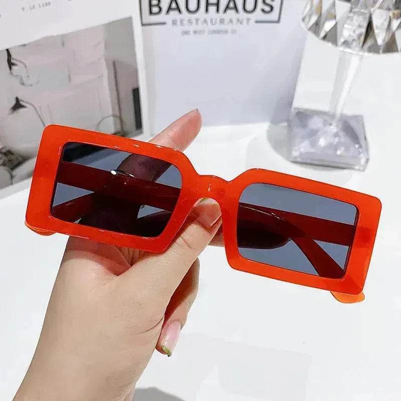 Stylish Beach Jelly Color Square Frame Sunglasses - EX-STOCK Canada