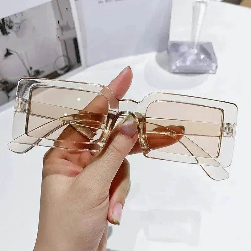 Stylish Beach Jelly Color Square Frame Sunglasses - EX-STOCK Canada