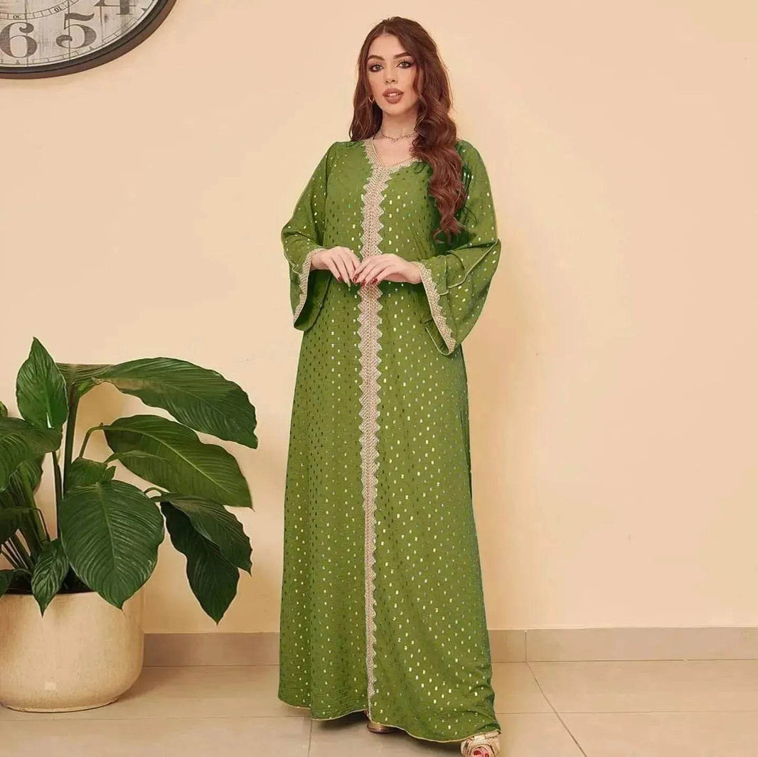 Summer Bronzing Arab Dubai Gown - EX-STOCK Canada