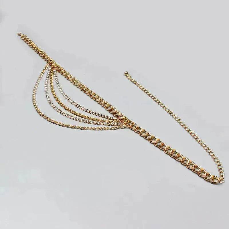 Summer Jewelry Hot Pants Chain Multilayer Chain Gold Fashion Jeans Hip Hop Punk Street Shooting Accessories Waist Chain Women - EX-STOCK Canada