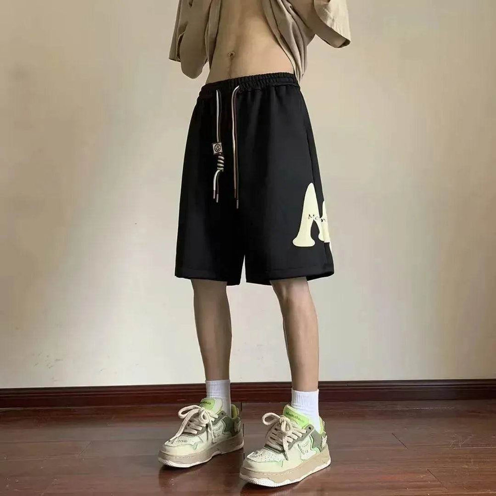 Summer Loose Casual Drawstring Couple Sports Shorts - EX-STOCK Canada
