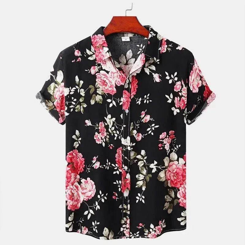 Summer Men's Hawaiian 3D Digital Printing Shirt Short Sleeve - EX-STOCK Canada