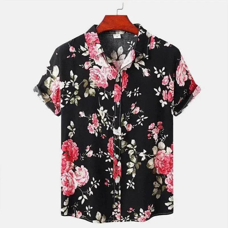 Summer Men's Hawaiian 3D Digital Printing Shirt Short Sleeve - EX-STOCK Canada