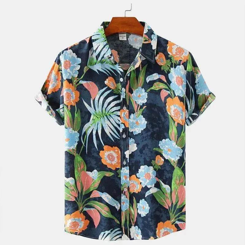 Summer Men's Hawaiian 3D Digital Printing Shirt Short Sleeve - EX-STOCK Canada