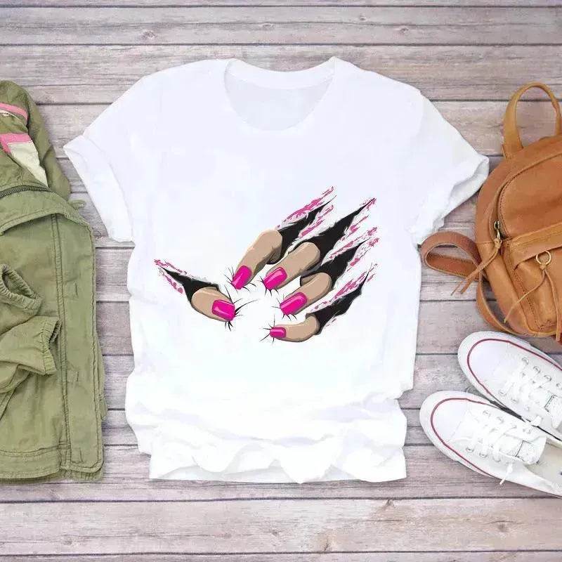 Summer Nails Nail Art Make Up 90s Ladies T-Shirts - EX-STOCK Canada