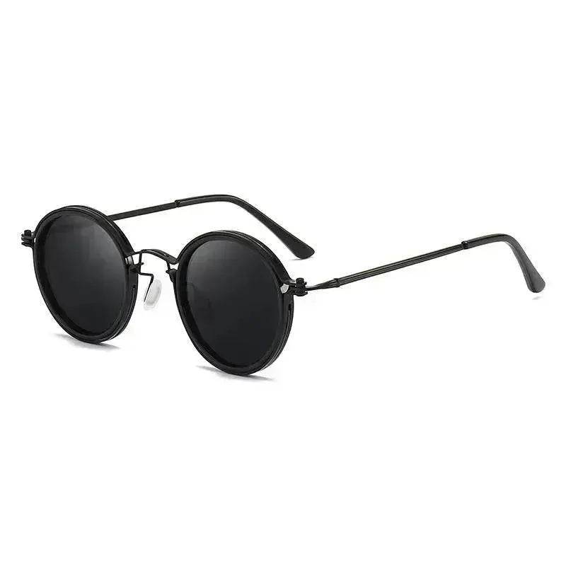 Sunscreen Retro Style Round Frame Metal Sunglasses - EX-STOCK Canada