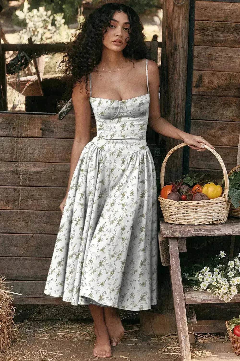 Suspender Dress Summer Elegant Low-cut Slim Backless Sling Dress For Women Clothing Party Evening - EX-STOCK Canada