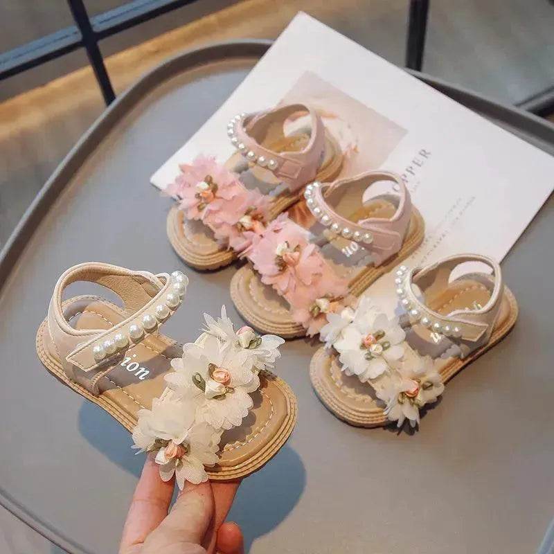 Sweet Flowers Kids Sandals Girls Versatile Soft Toddler Shoes - EX-STOCK Canada