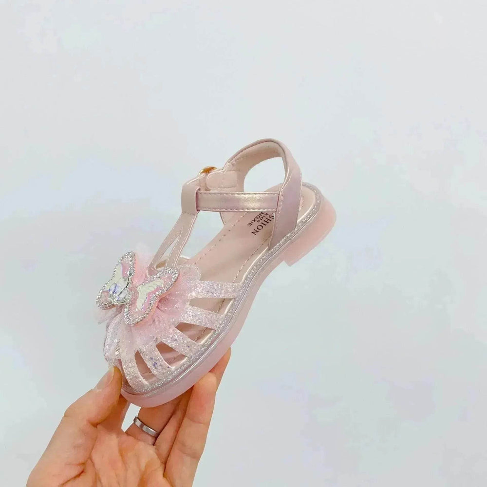 Sweet Western Style Mermaid Tail Bowknot Baby Hollow Out Bird's Nest Sandal - EX-STOCK Canada