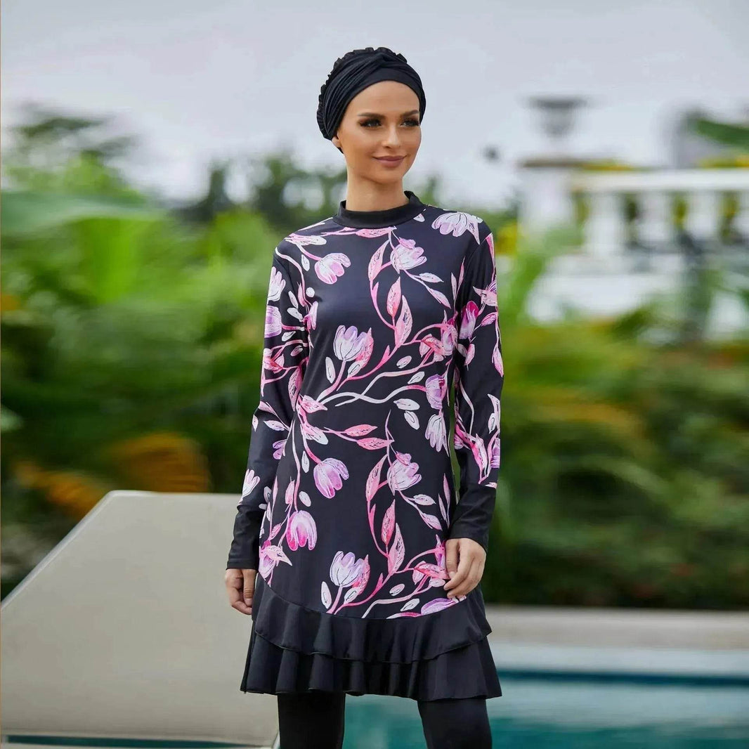 Swimsuit Arab Burkini Large Size Conservative Female - EX-STOCK Canada