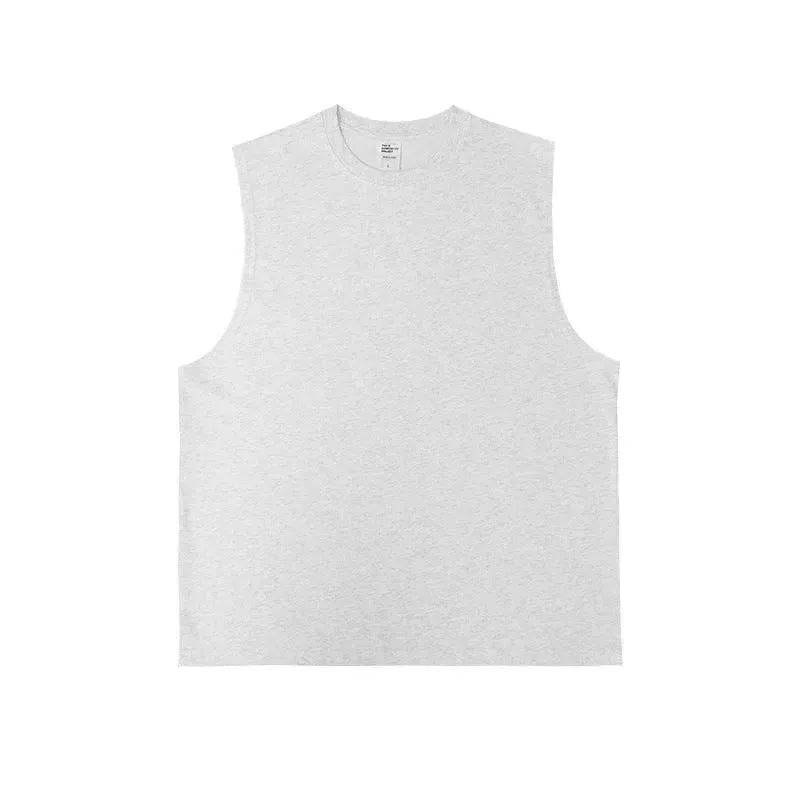 Technology Quick-drying Breathable Round Neck Solid Color Basic Loose Underwaist Tank Neutral - EX-STOCK Canada