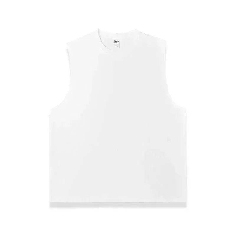 Technology Quick-drying Breathable Round Neck Solid Color Basic Loose Underwaist Tank Neutral - EX-STOCK Canada