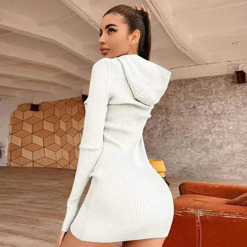 Temperament Commuter Knitted Solid Color Cotton Hood - EX-STOCK Canada