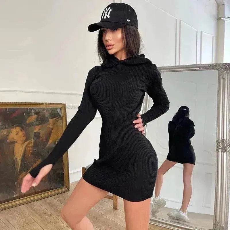 Temperament Commuter Knitted Solid Color Cotton Hood - EX-STOCK Canada