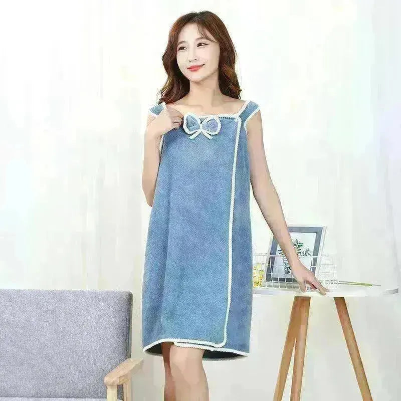 The coral velvet cozy wearable cocoon bath towel - EX-STOCK CANADA
