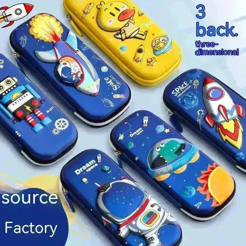 Three-dimensional Pencil Case Primary School Kindergarten Cartoon Large Capacity Pencil Case Pencil Box - EX-STOCK CANADA