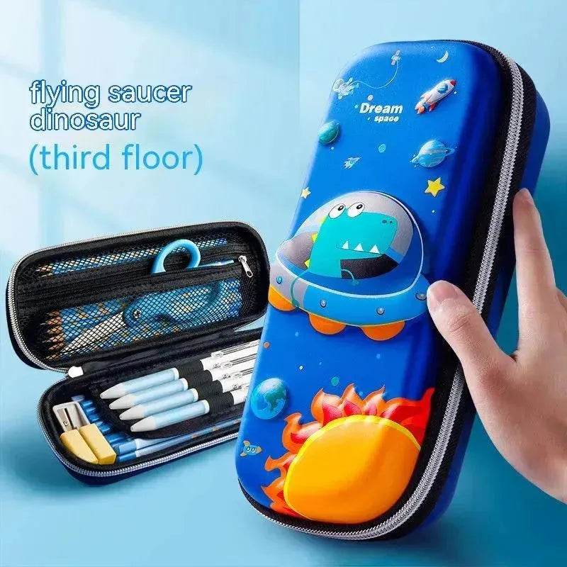 Three-dimensional Pencil Case Primary School Kindergarten Cartoon Large Capacity Pencil Case Pencil Box - EX-STOCK Canada