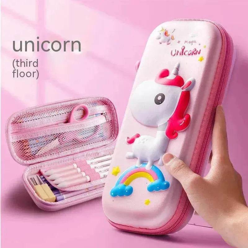 Three-dimensional Pencil Case Primary School Kindergarten Cartoon Large Capacity Pencil Case Pencil Box - EX-STOCK Canada