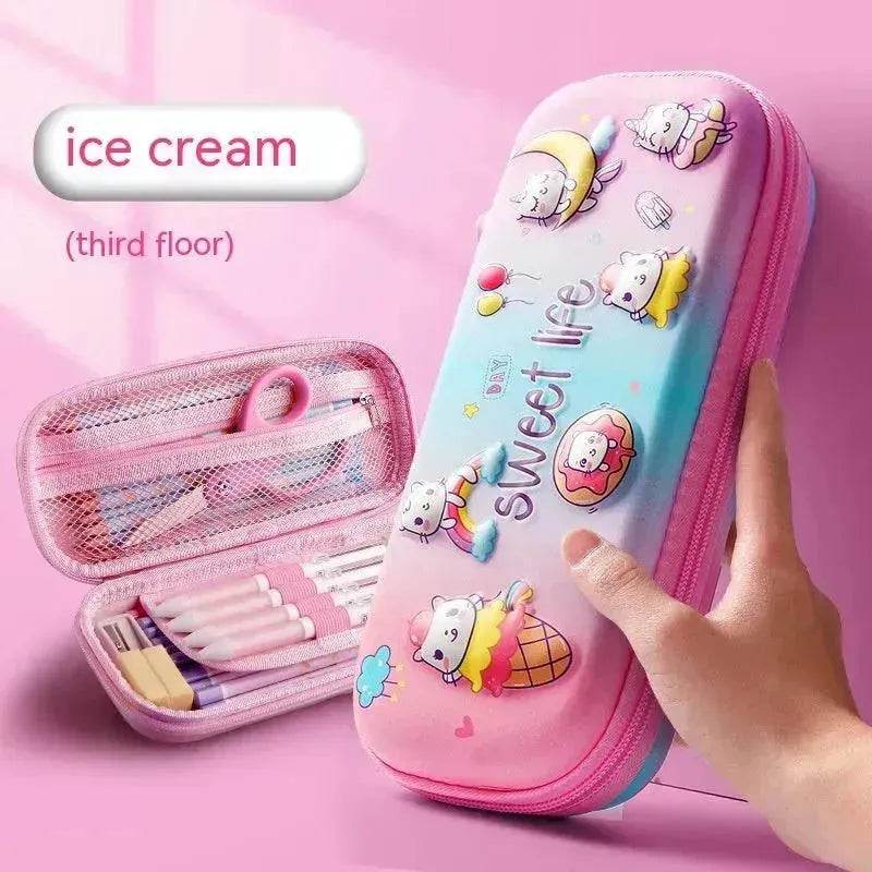 Three-dimensional Pencil Case Primary School Kindergarten Cartoon Large Capacity Pencil Case Pencil Box - EX-STOCK Canada