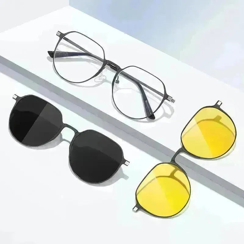 Three-in-one Polarized Sunglasses Magnetic Suction - EX-STOCK CANADA