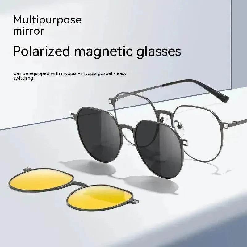 Three-in-one Polarized Sunglasses Magnetic Suction - EX-STOCK Canada